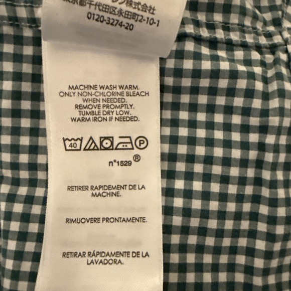Ralph Lauren Shirt Men's XL Green Gingham Plaid Purple Pony Long Sleeve Preppy - Picture 8 of 8